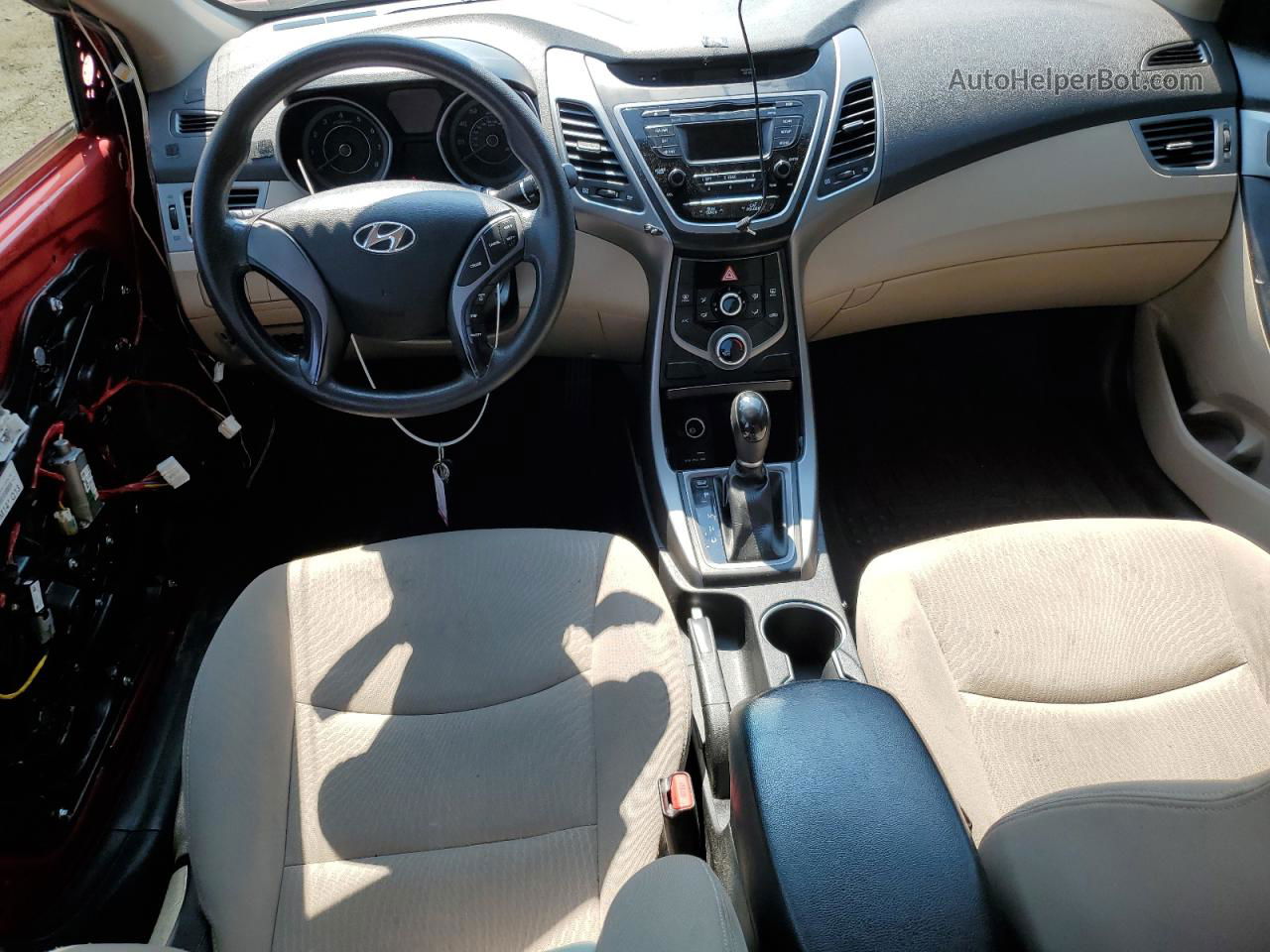 2014 Hyundai Elantra Se Красный vin: KMHDH4AE6EU103995