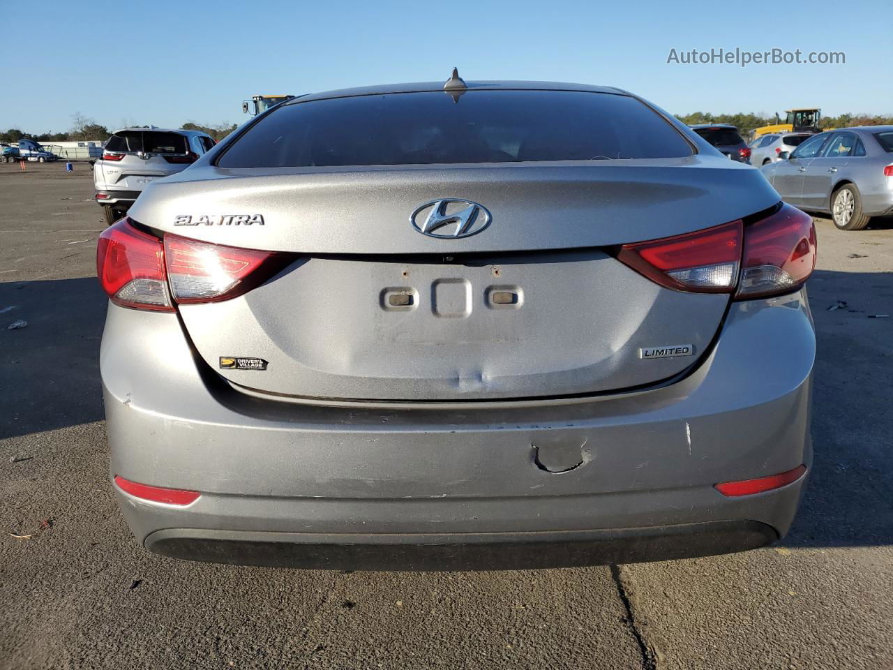 2014 Hyundai Elantra Se Gray vin: KMHDH4AE6EU129299