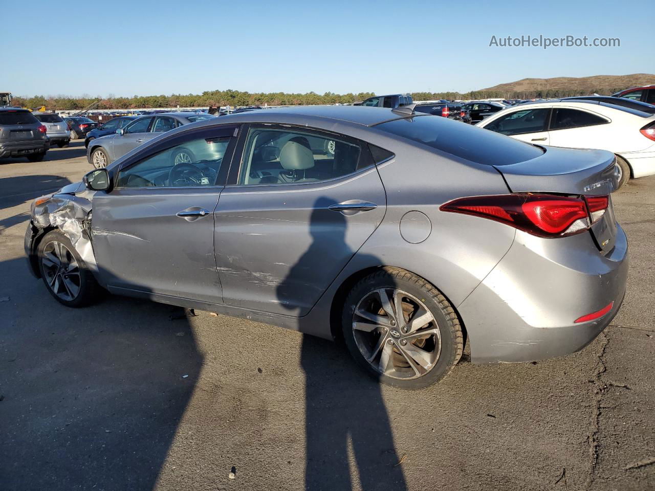 2014 Hyundai Elantra Se Серый vin: KMHDH4AE6EU129299