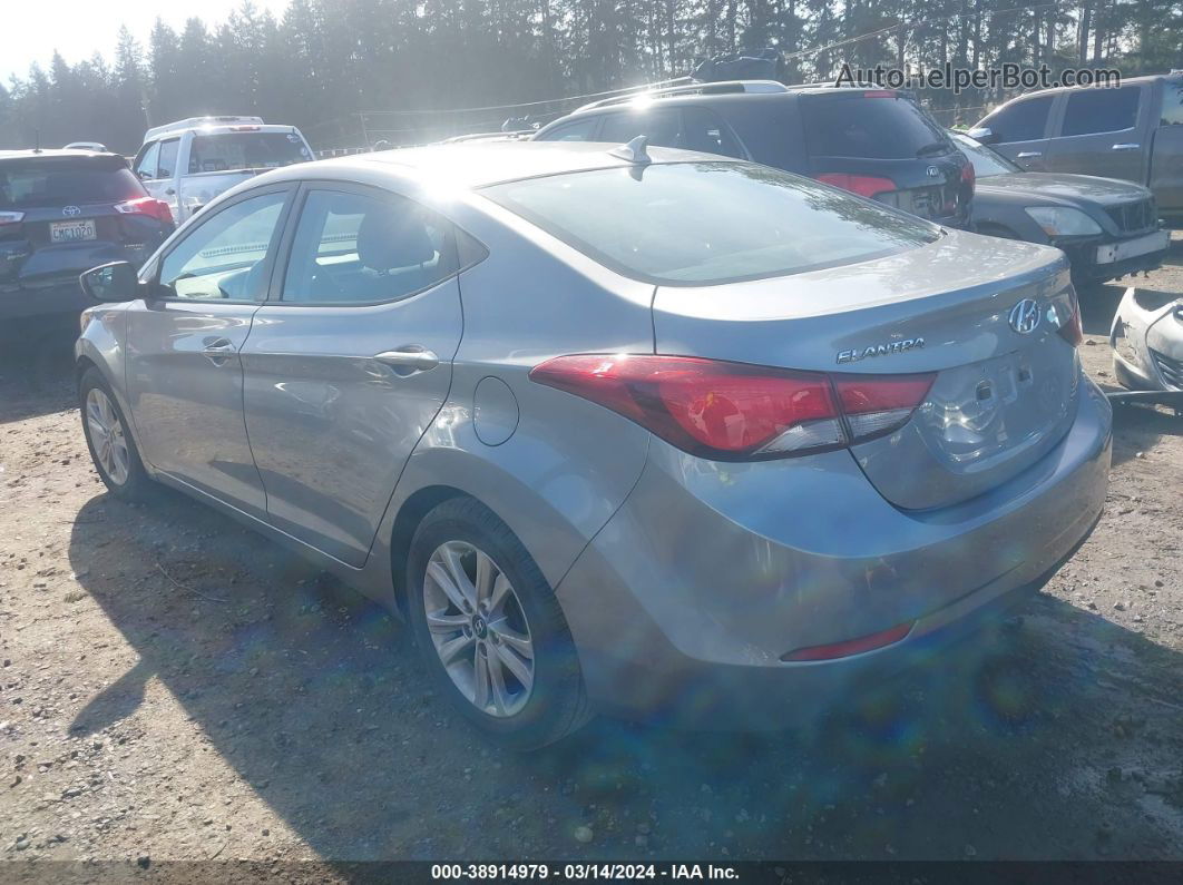 2014 Hyundai Elantra Se Silver vin: KMHDH4AE6EU158477