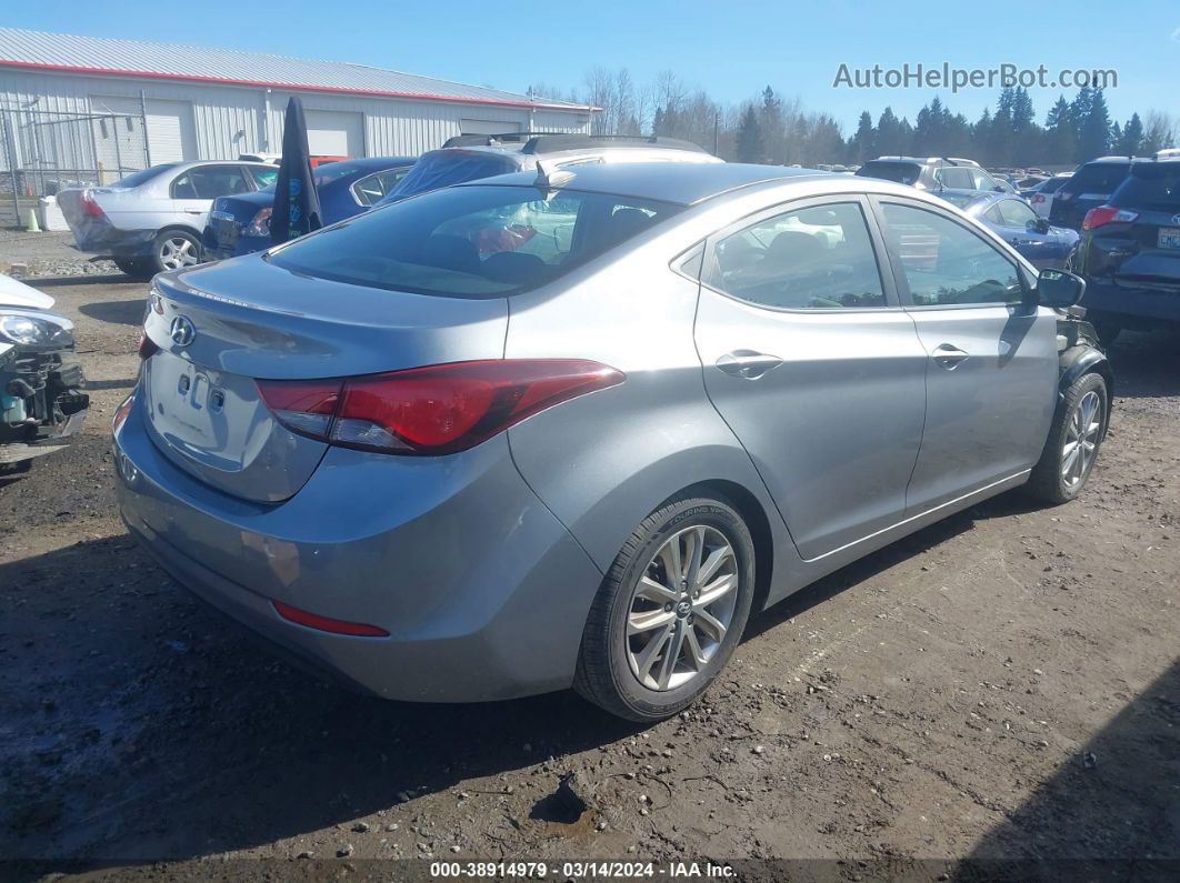 2014 Hyundai Elantra Se Silver vin: KMHDH4AE6EU158477