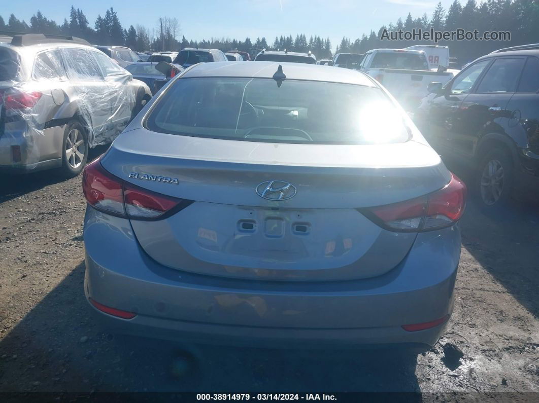 2014 Hyundai Elantra Se Silver vin: KMHDH4AE6EU158477