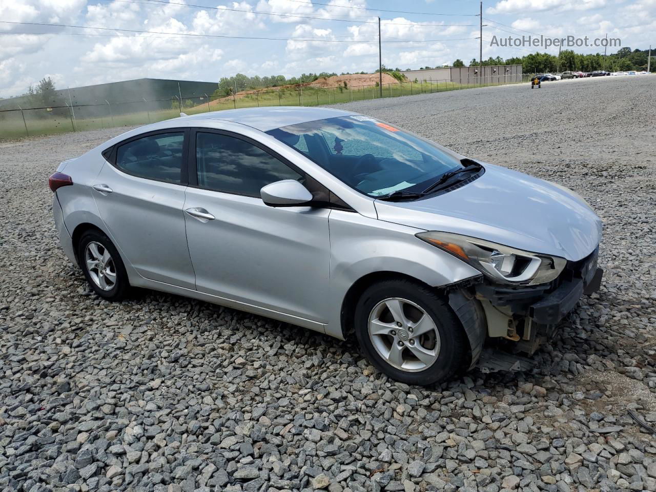 2014 Hyundai Elantra Se Серебряный vin: KMHDH4AE6EU187588