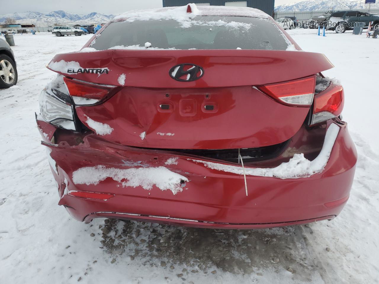 2014 Hyundai Elantra Se Red vin: KMHDH4AE6EU203160