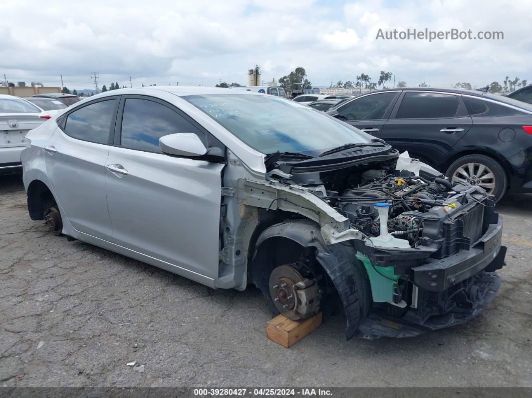 2016 Hyundai Elantra Se Silver vin: KMHDH4AE6GU481298