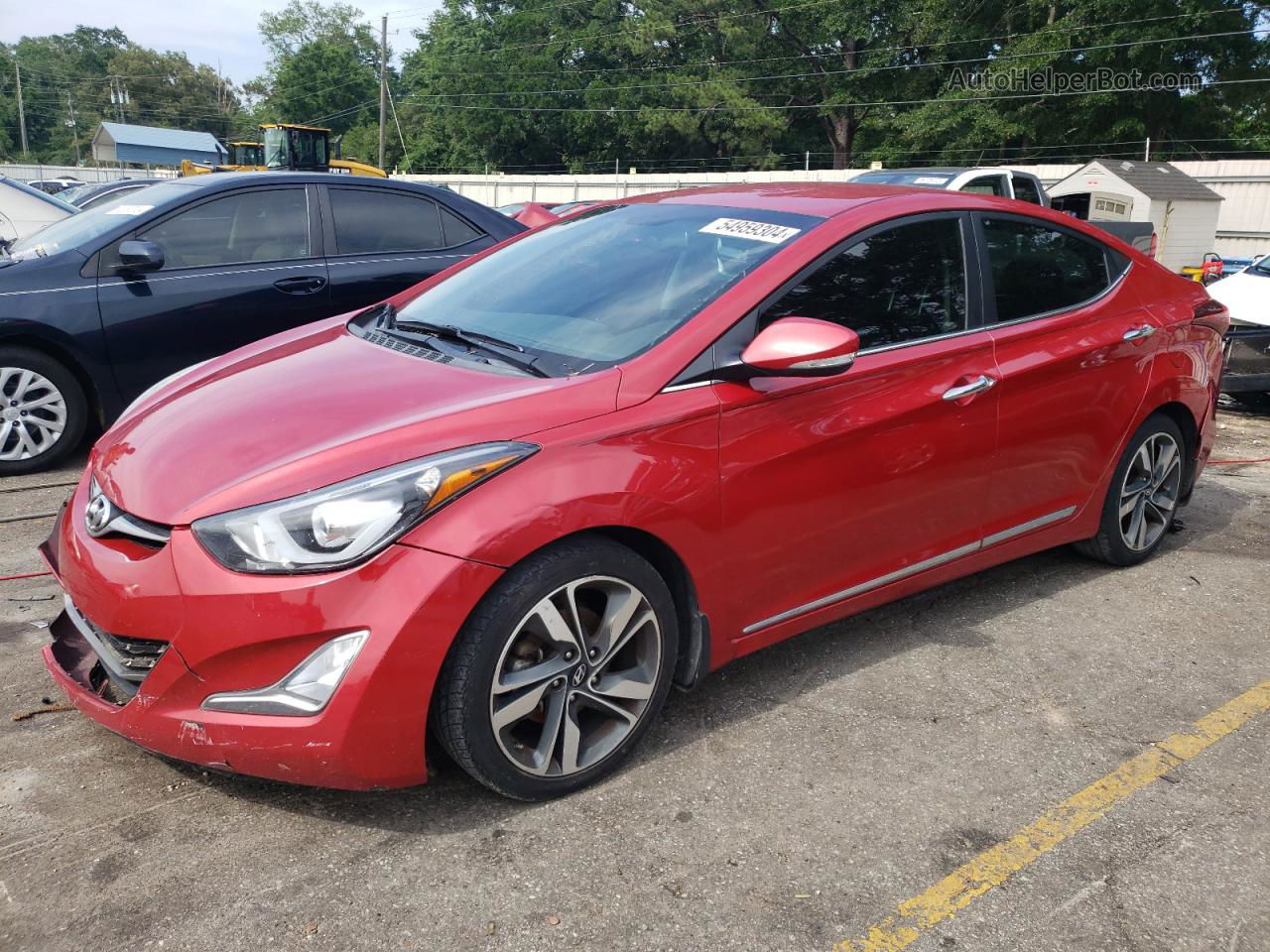 2016 Hyundai Elantra Se Красный vin: KMHDH4AE6GU552063