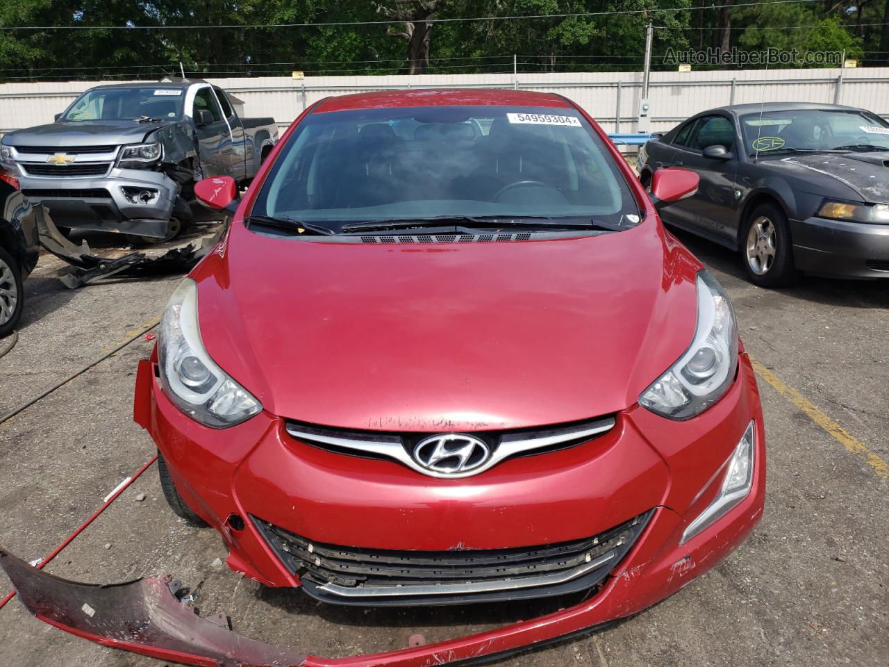 2016 Hyundai Elantra Se Red vin: KMHDH4AE6GU552063