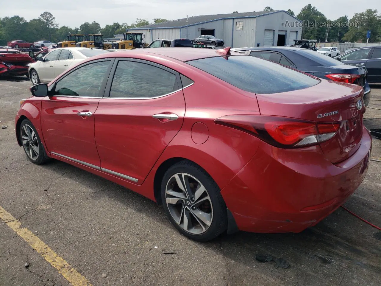 2016 Hyundai Elantra Se Красный vin: KMHDH4AE6GU552063