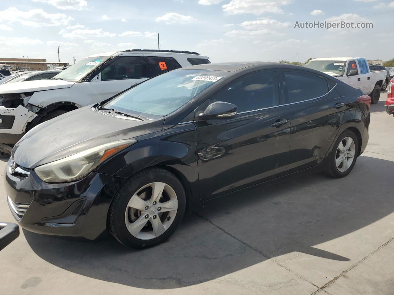 2016 Hyundai Elantra Se Black vin: KMHDH4AE6GU566531