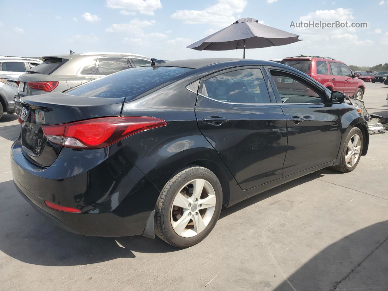 2016 Hyundai Elantra Se Black vin: KMHDH4AE6GU566531