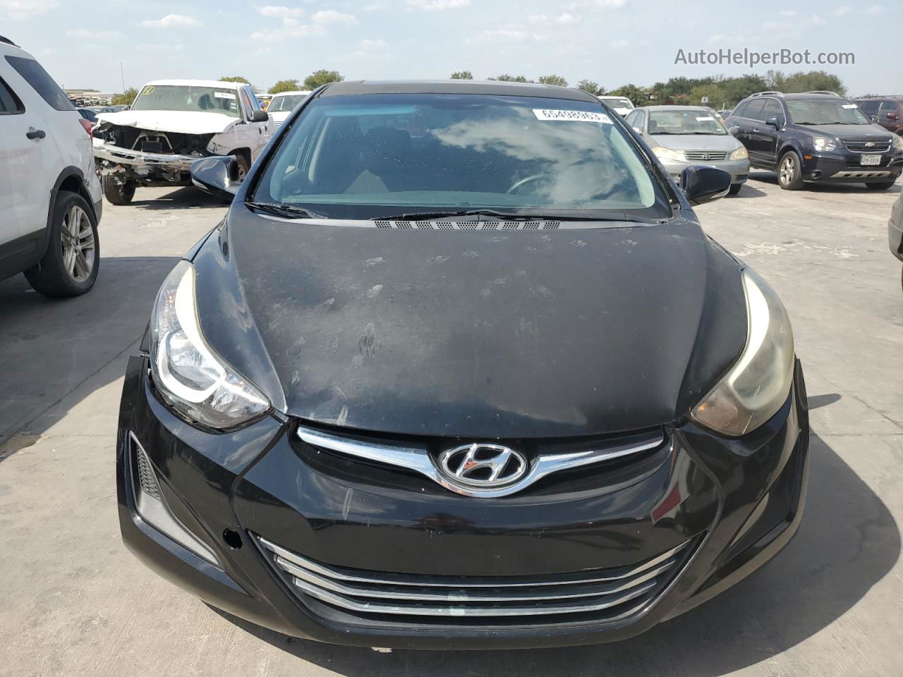 2016 Hyundai Elantra Se Black vin: KMHDH4AE6GU566531