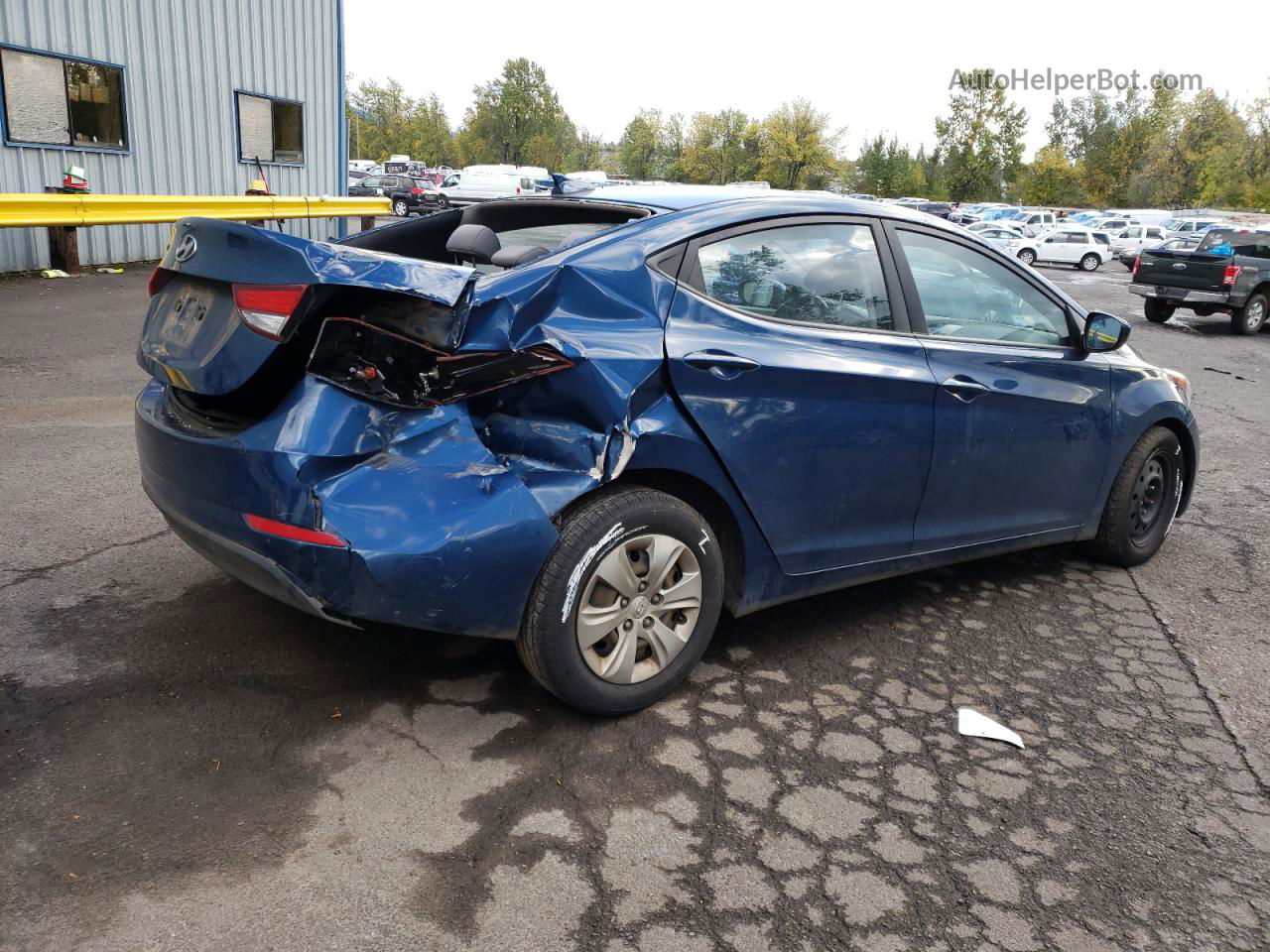 2016 Hyundai Elantra Se Blue vin: KMHDH4AE6GU649151