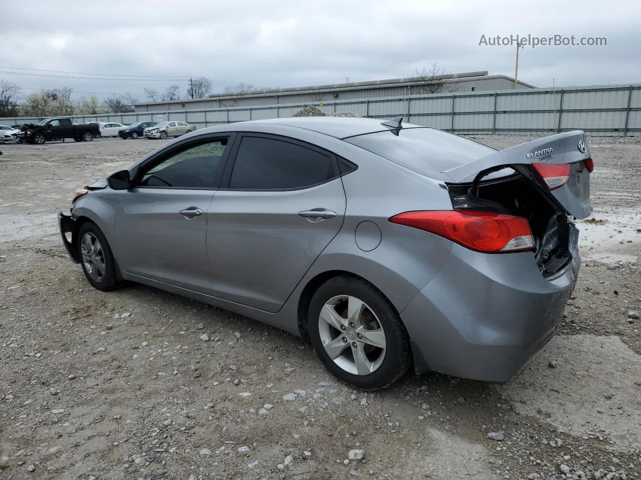 2011 Hyundai Elantra Gls Gray vin: KMHDH4AE7BU082957