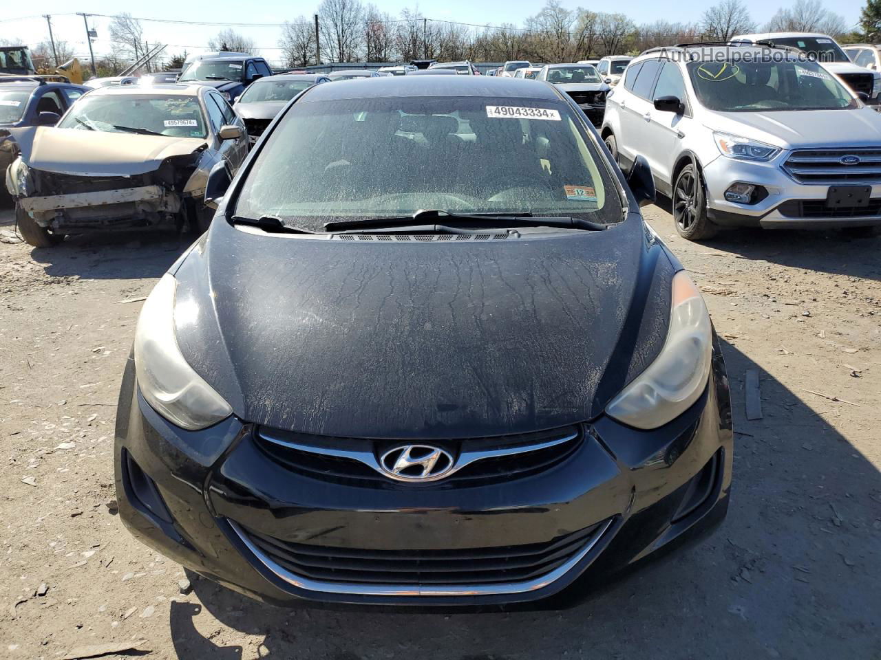 2011 Hyundai Elantra Gls Black vin: KMHDH4AE7BU092405