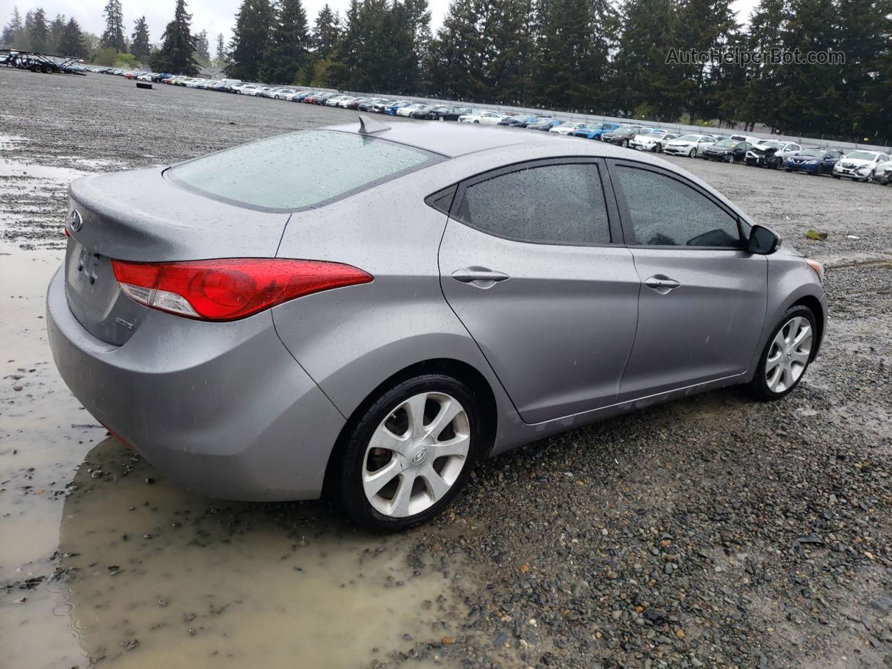 2011 Hyundai Elantra Gls Gray vin: KMHDH4AE7BU093750