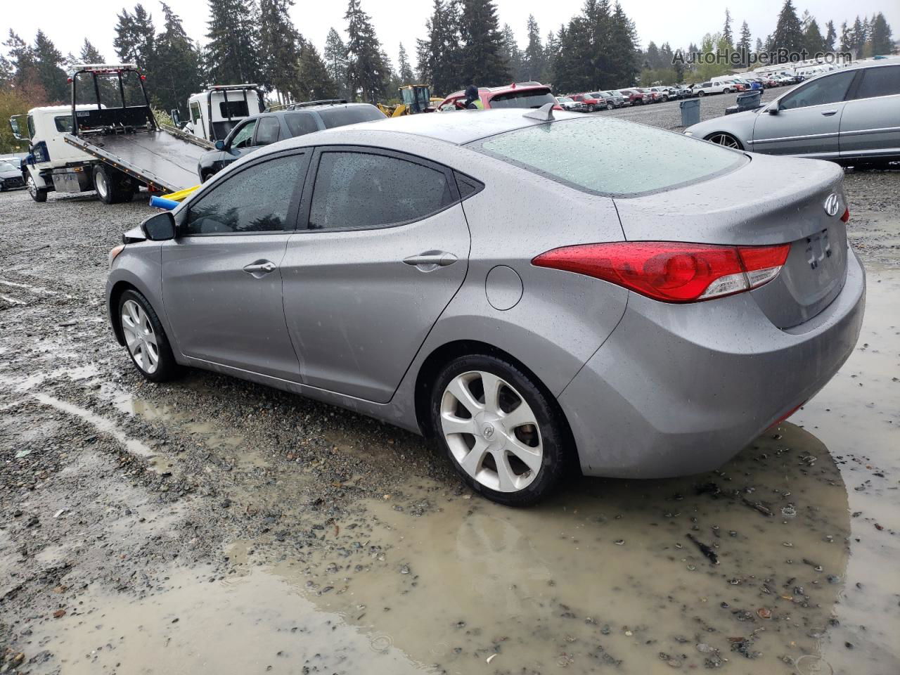 2011 Hyundai Elantra Gls Gray vin: KMHDH4AE7BU093750