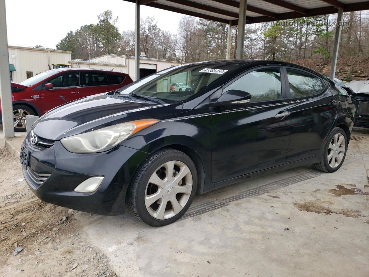 2011 Hyundai Elantra Gls Black vin: KMHDH4AE7BU101734