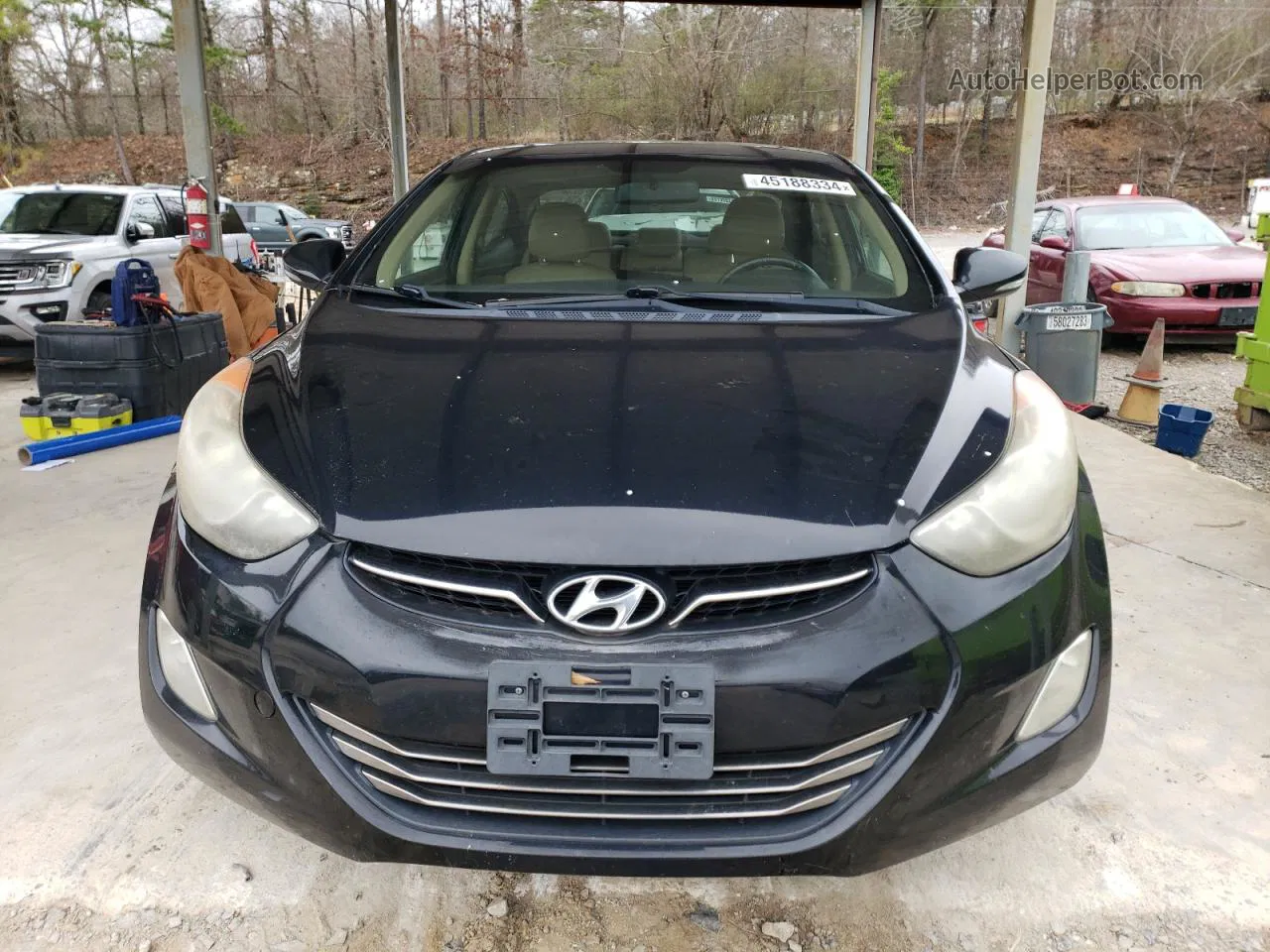 2011 Hyundai Elantra Gls Black vin: KMHDH4AE7BU101734