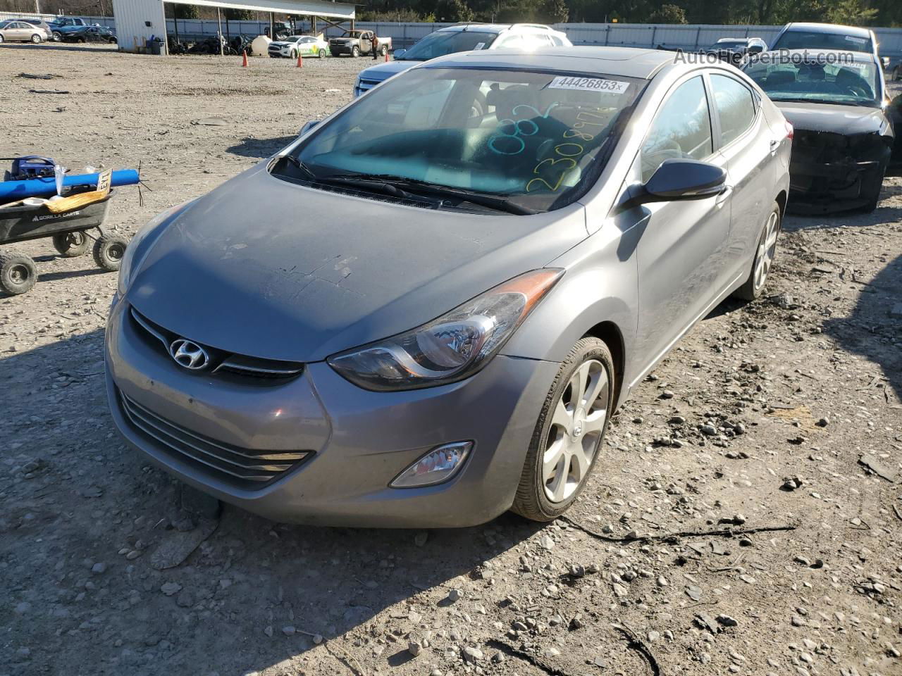 2011 Hyundai Elantra Gls Silver vin: KMHDH4AE7BU109333