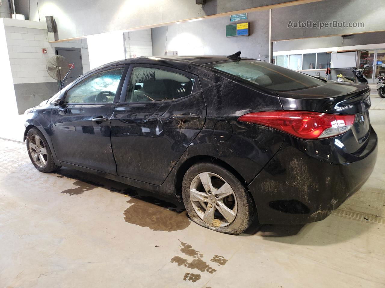 2011 Hyundai Elantra Gls Black vin: KMHDH4AE7BU115178