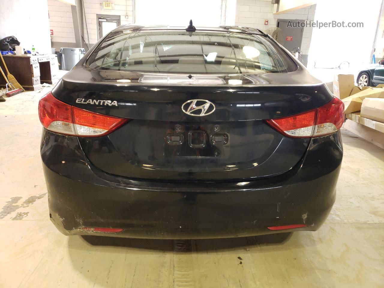 2011 Hyundai Elantra Gls Black vin: KMHDH4AE7BU115178