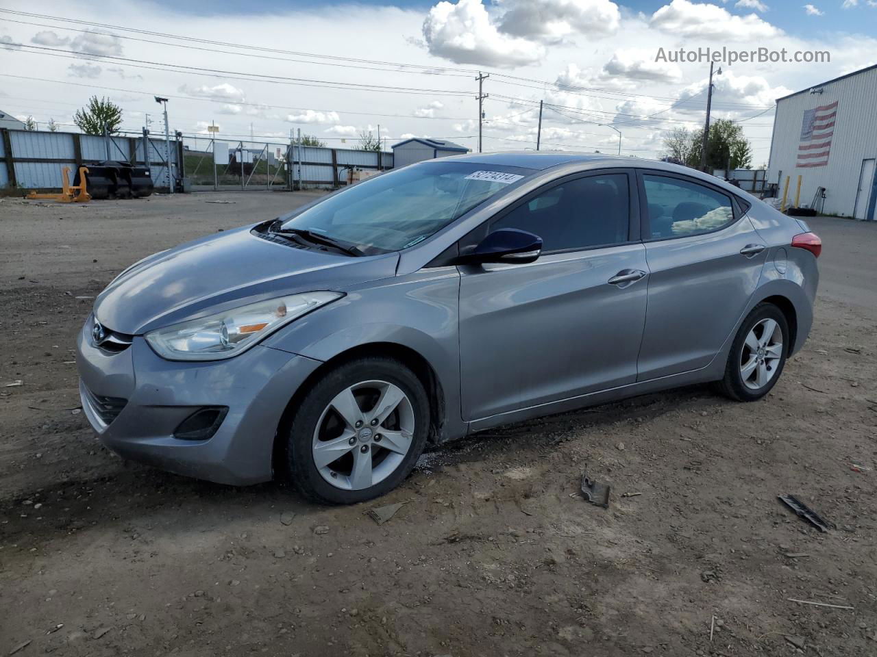 2011 Hyundai Elantra Gls Silver vin: KMHDH4AE7BU120901