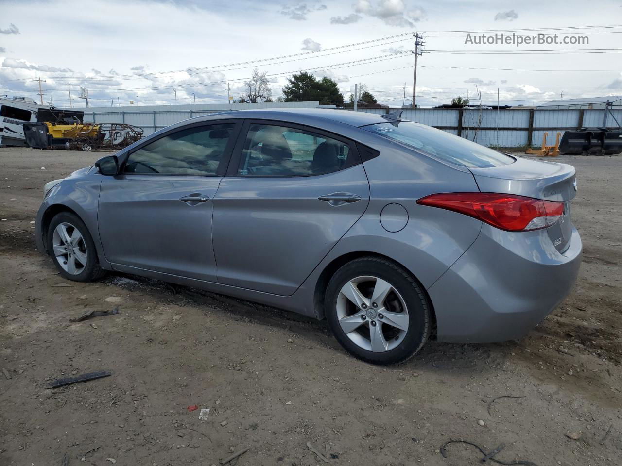 2011 Hyundai Elantra Gls Silver vin: KMHDH4AE7BU120901