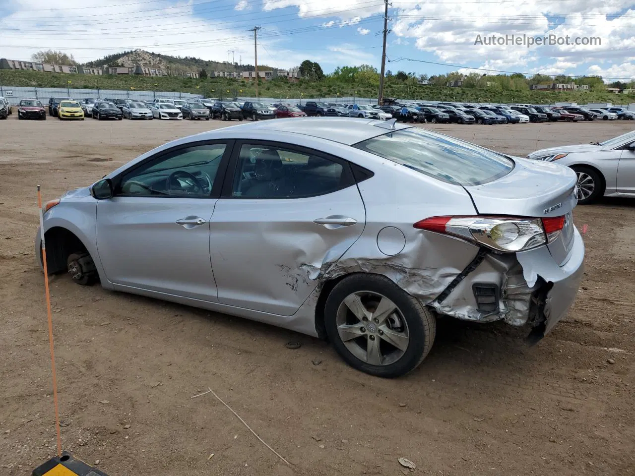 2011 Hyundai Elantra Gls Silver vin: KMHDH4AE7BU120994