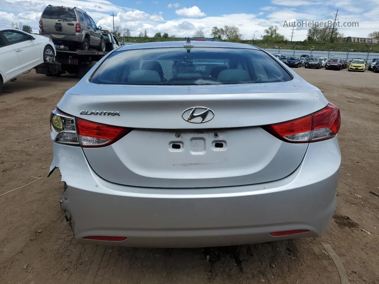 2011 Hyundai Elantra Gls Silver vin: KMHDH4AE7BU120994