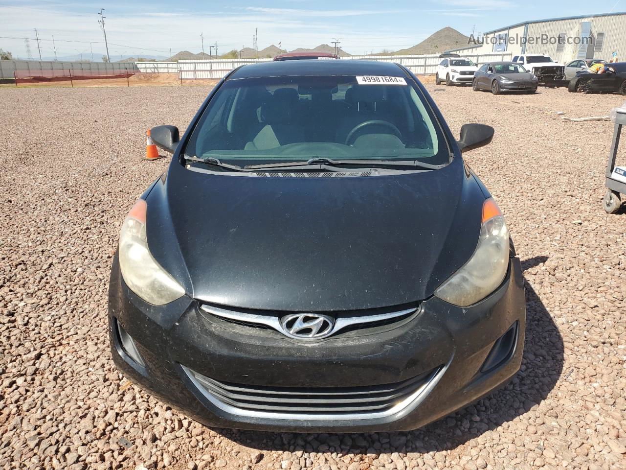 2011 Hyundai Elantra Gls Black vin: KMHDH4AE7BU123281