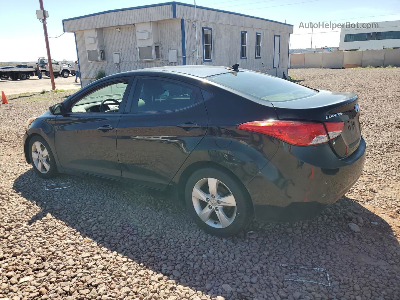 2011 Hyundai Elantra Gls Black vin: KMHDH4AE7BU123281