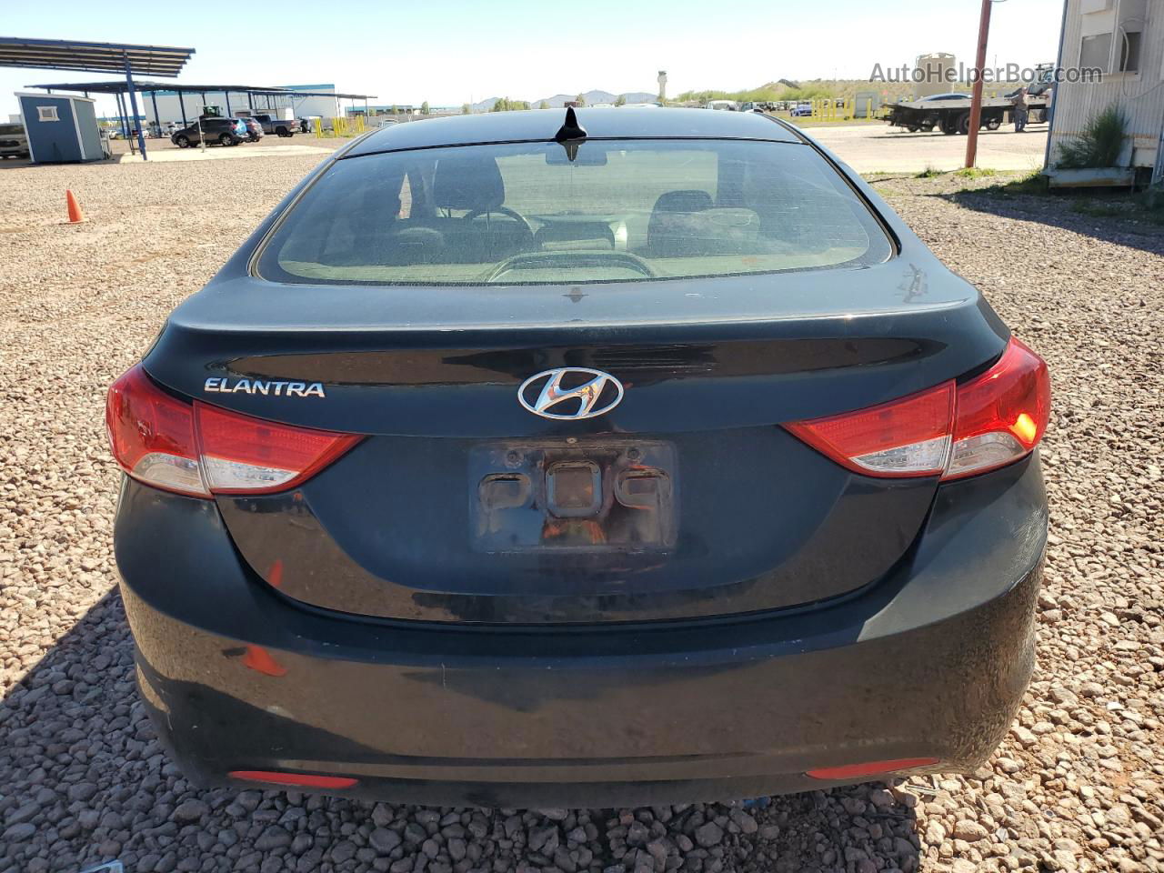 2011 Hyundai Elantra Gls Black vin: KMHDH4AE7BU123281