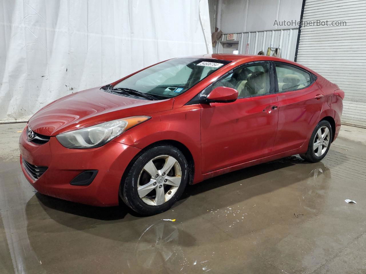 2011 Hyundai Elantra Gls Red vin: KMHDH4AE7BU151775