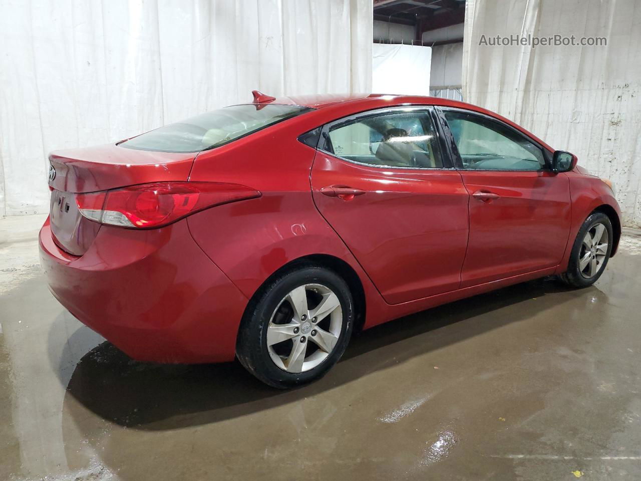 2011 Hyundai Elantra Gls Red vin: KMHDH4AE7BU151775