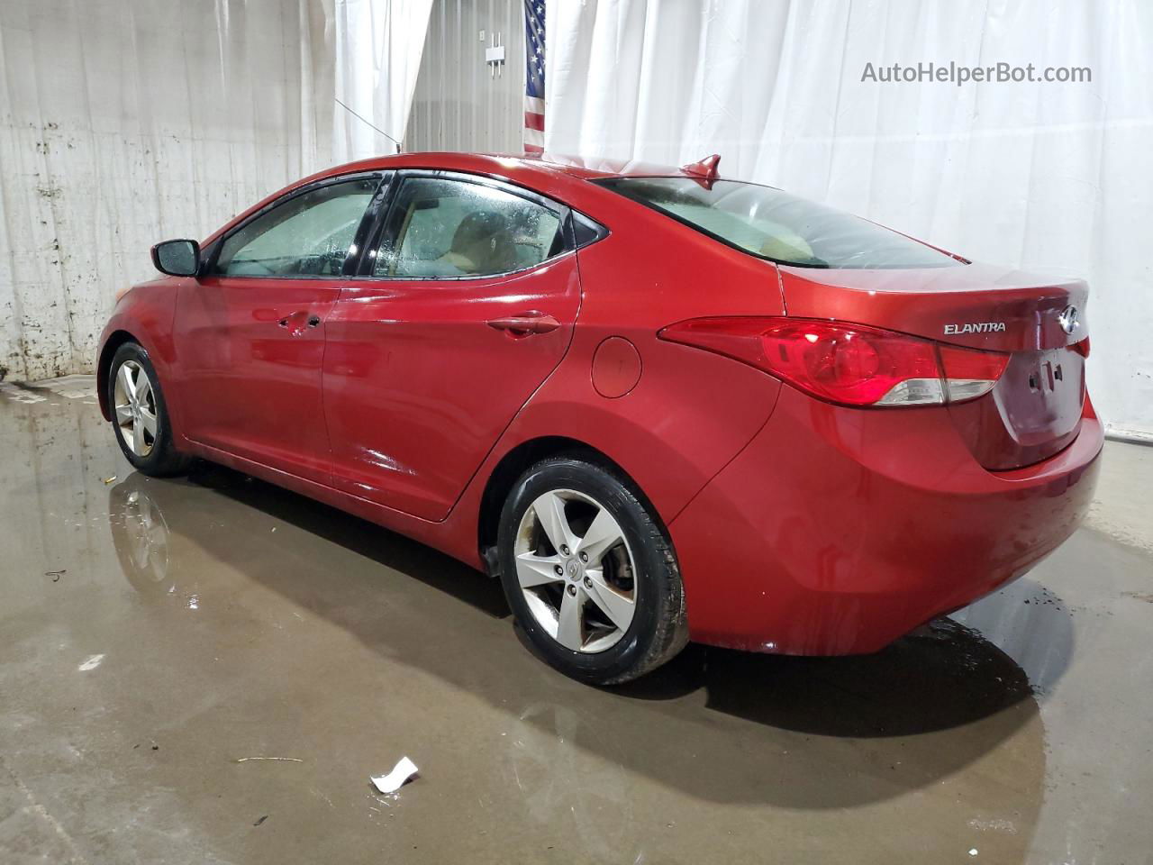 2011 Hyundai Elantra Gls Red vin: KMHDH4AE7BU151775