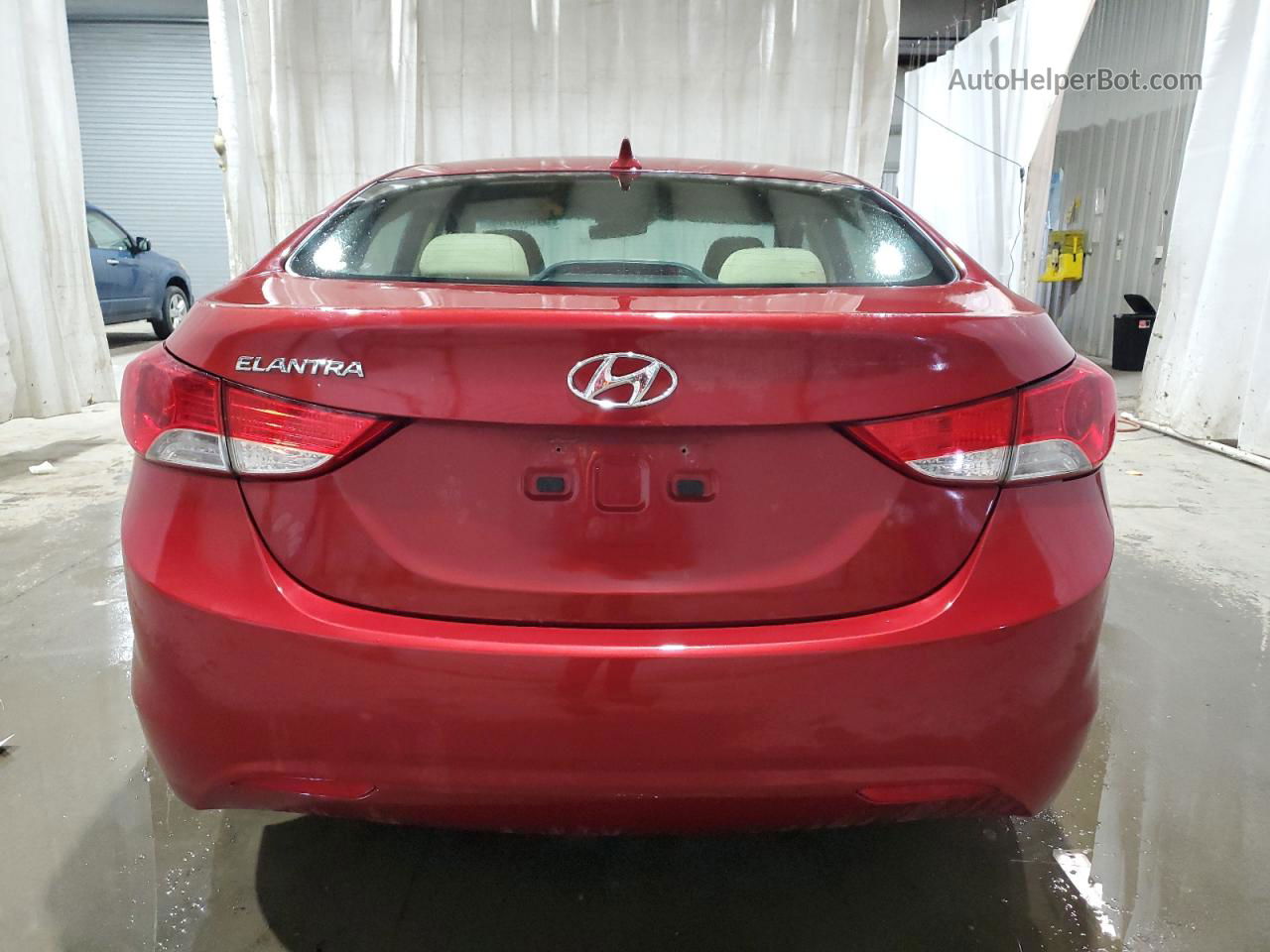 2011 Hyundai Elantra Gls Red vin: KMHDH4AE7BU151775