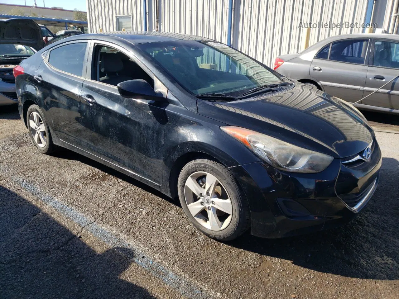 2011 Hyundai Elantra Gls Black vin: KMHDH4AE7BU153218