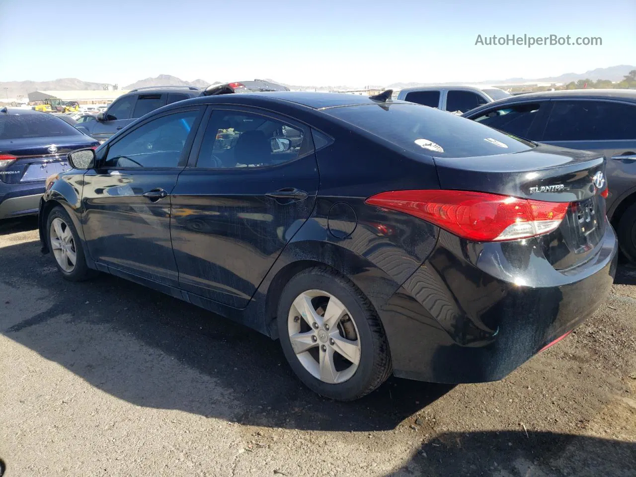 2011 Hyundai Elantra Gls Black vin: KMHDH4AE7BU153218