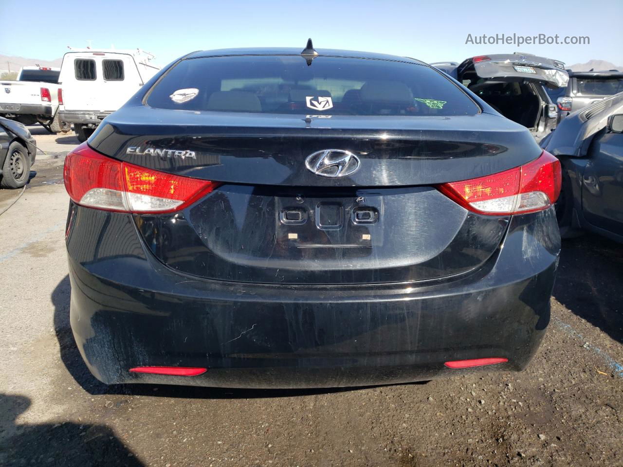 2011 Hyundai Elantra Gls Black vin: KMHDH4AE7BU153218