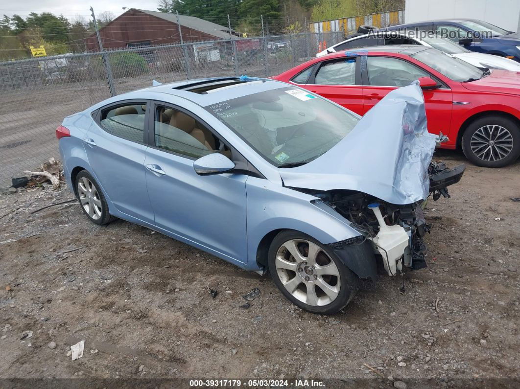 2012 Hyundai Elantra Limited (ulsan Plant) Light Blue vin: KMHDH4AE7CU258150