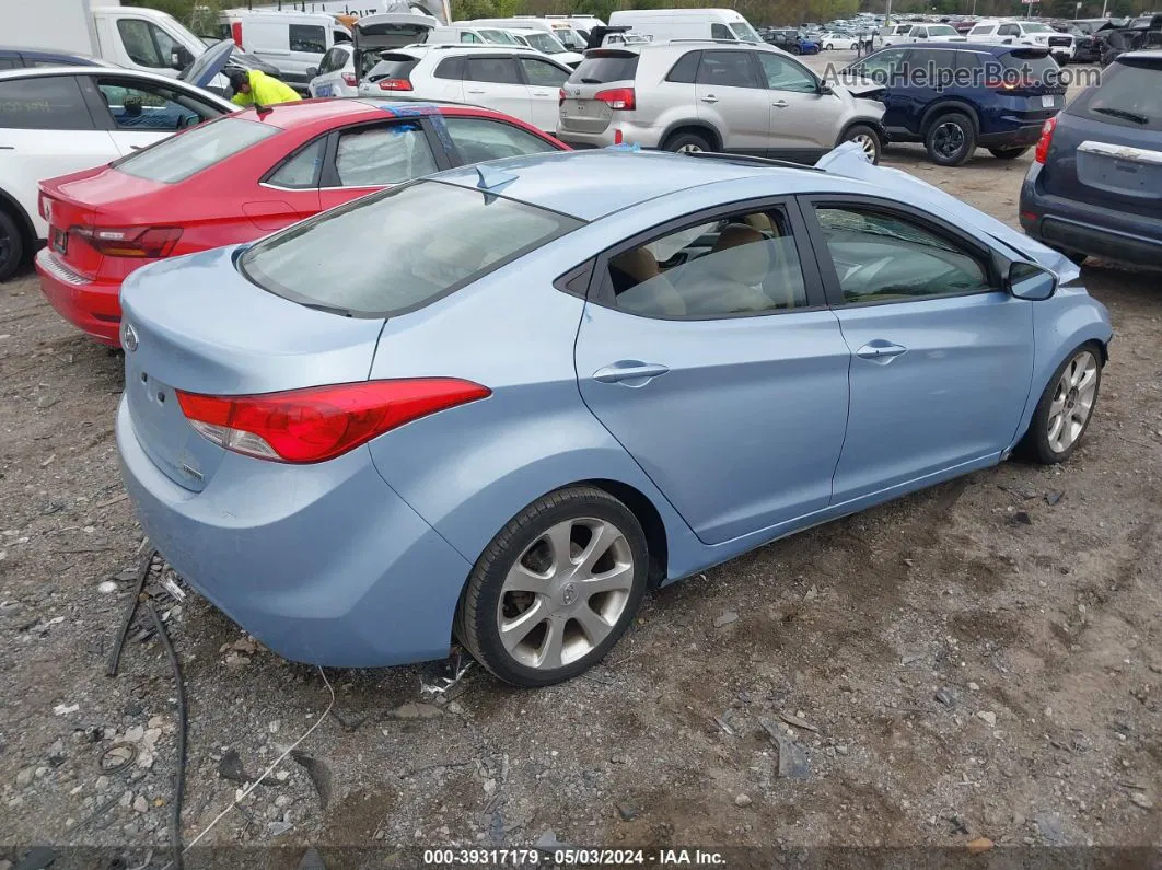 2012 Hyundai Elantra Limited (ulsan Plant) Light Blue vin: KMHDH4AE7CU258150