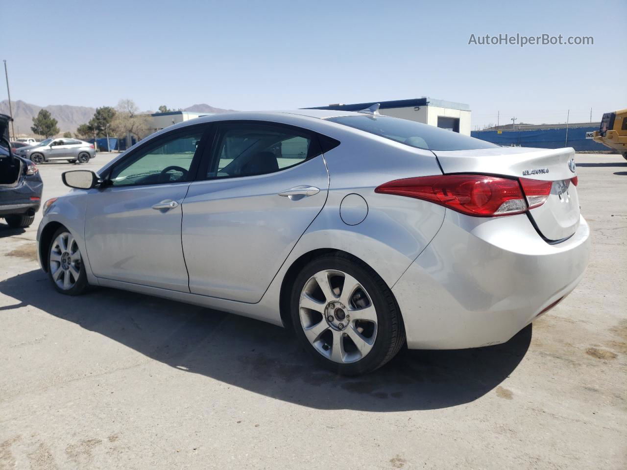 2012 Hyundai Elantra Gls Silver vin: KMHDH4AE7CU274171