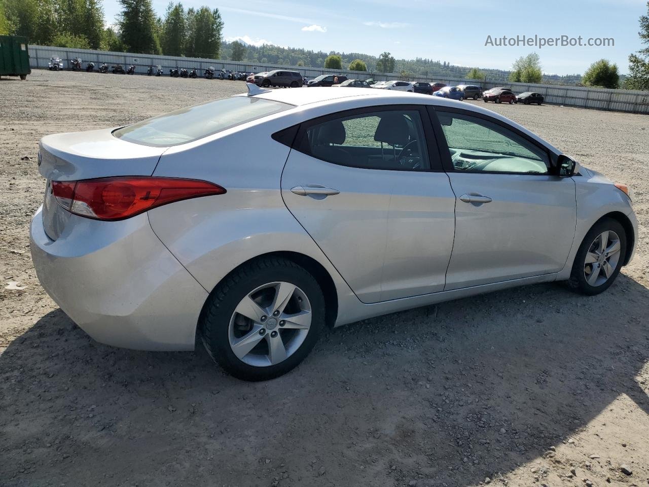 2012 Hyundai Elantra Gls Silver vin: KMHDH4AE7CU277765