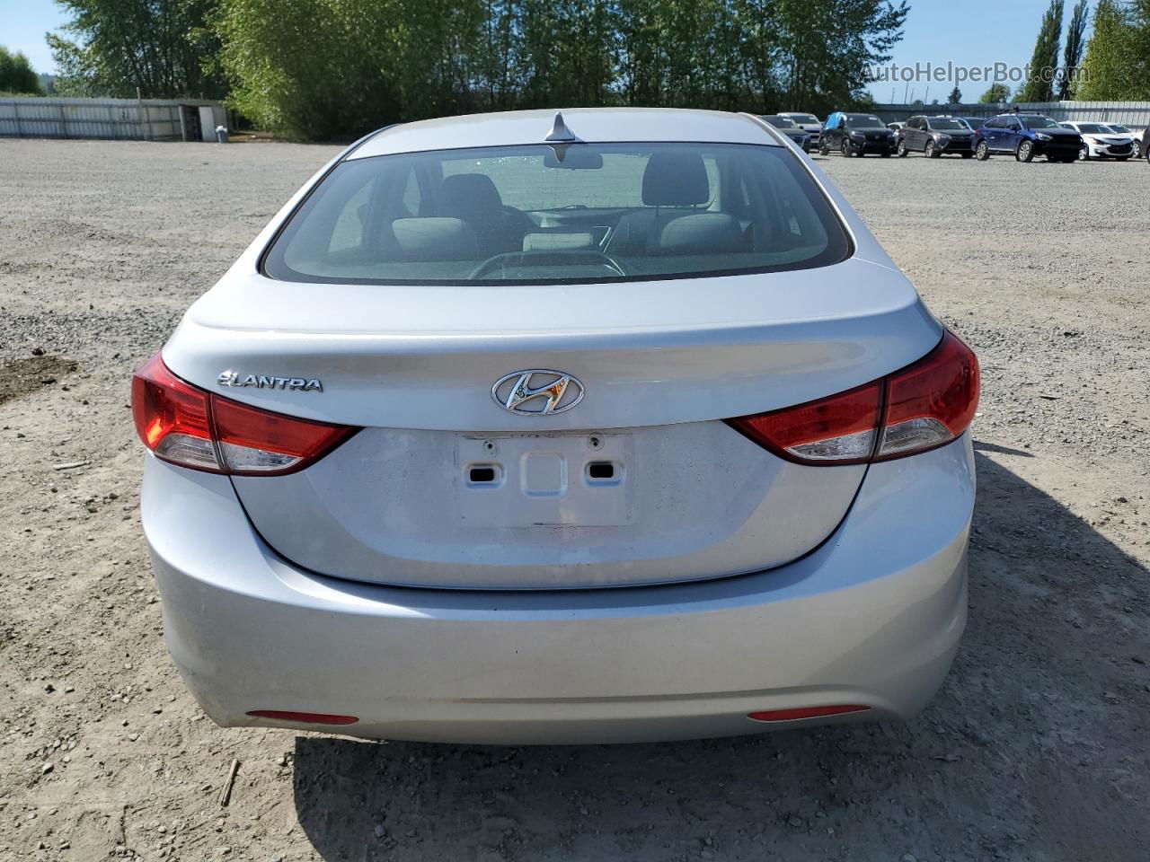 2012 Hyundai Elantra Gls Silver vin: KMHDH4AE7CU277765