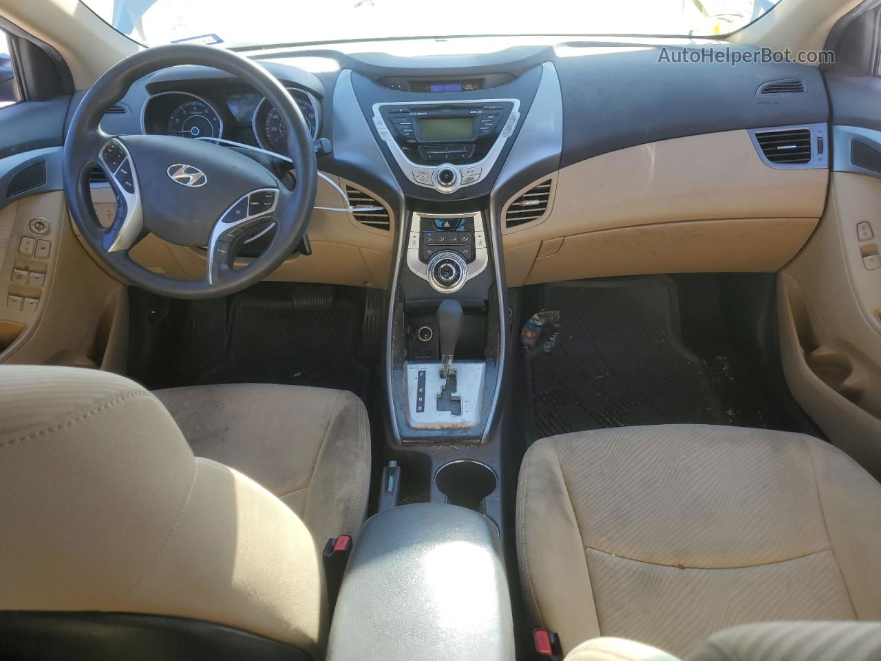 2012 Hyundai Elantra Gls Синий vin: KMHDH4AE7CU371564