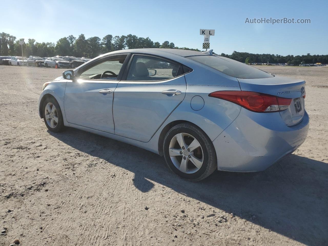 2012 Hyundai Elantra Gls Синий vin: KMHDH4AE7CU371564