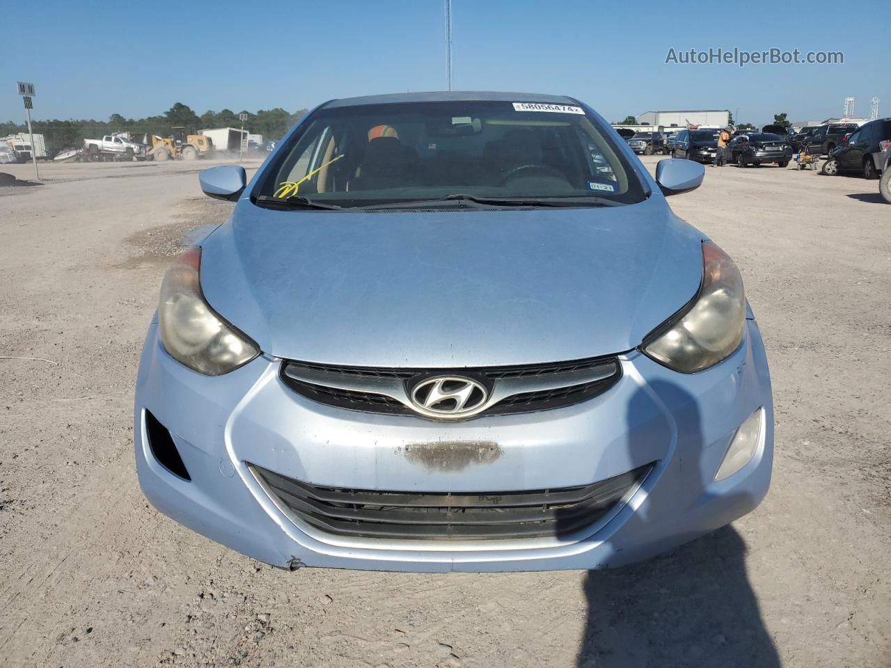 2012 Hyundai Elantra Gls Blue vin: KMHDH4AE7CU371564