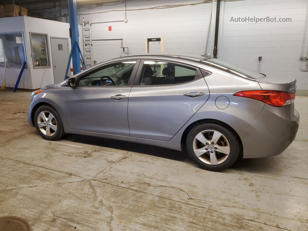 2012 Hyundai Elantra Gls Gray vin: KMHDH4AE7CU387201