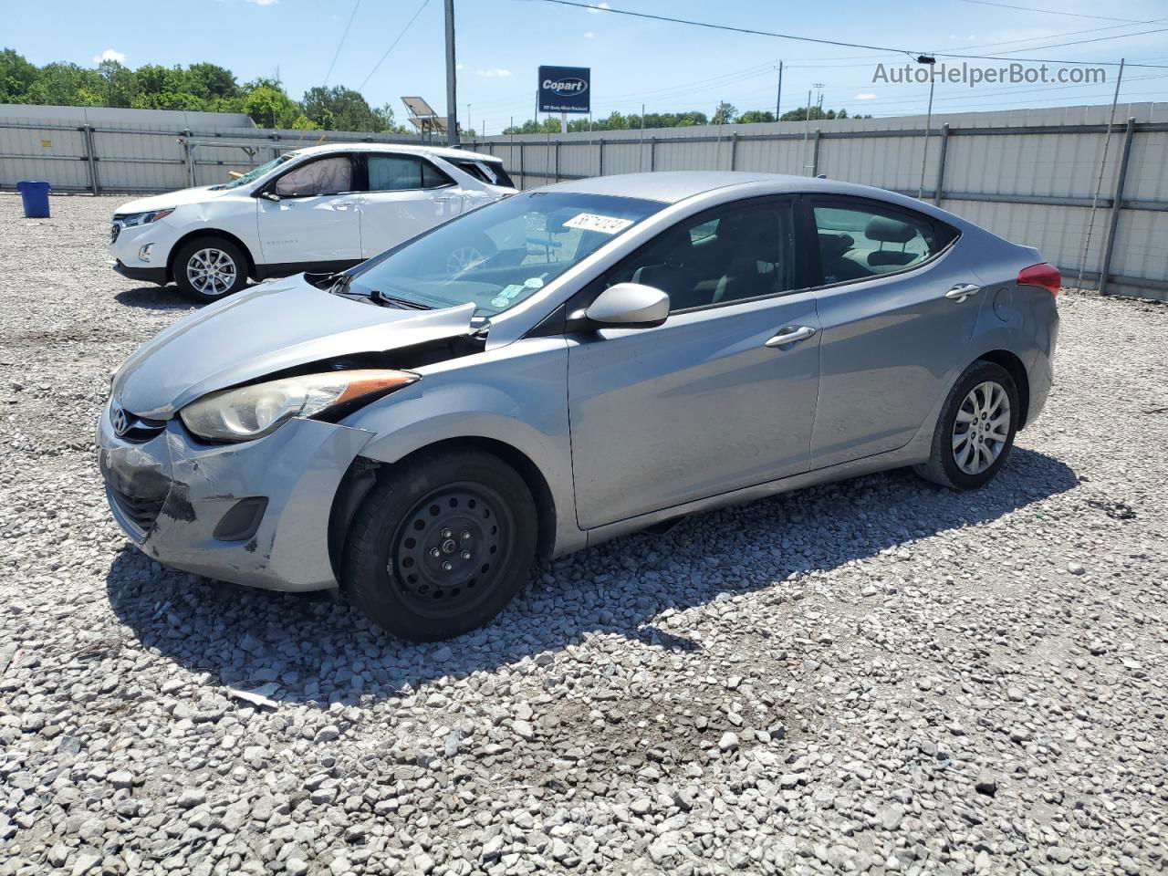 2012 Hyundai Elantra Gls Silver vin: KMHDH4AE7CU398585