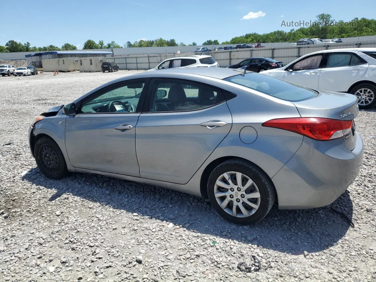 2012 Hyundai Elantra Gls Silver vin: KMHDH4AE7CU398585